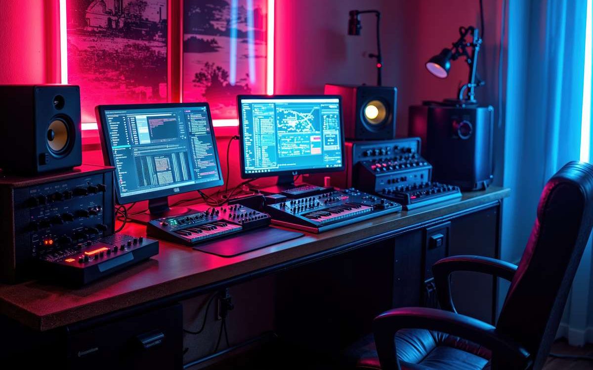 Modern Music Production Studio
